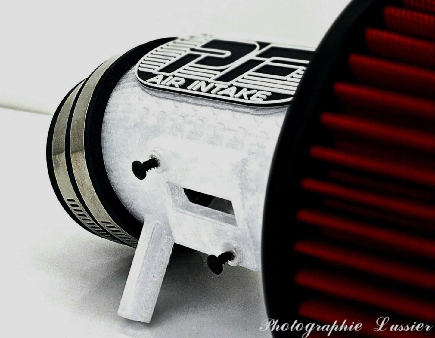 Honda Fit 09-13 cold air intake, short ram with Filter . Crystal white edition.